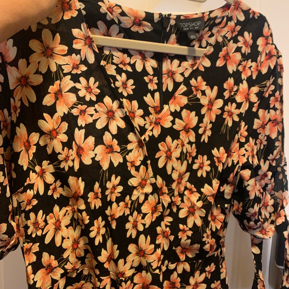Topshop Daisy print jumpsuit